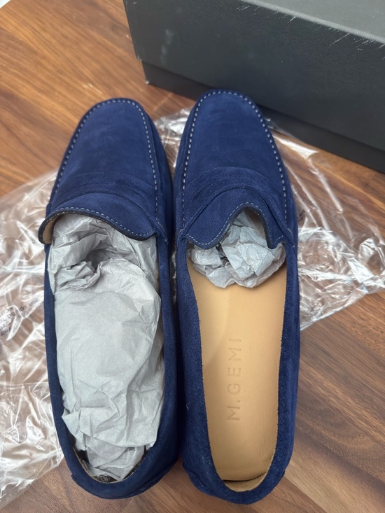 M. GEMI The Pastoso Uomo Suede Penny Driver Men\'s Loafers EU 44.5 main image 11